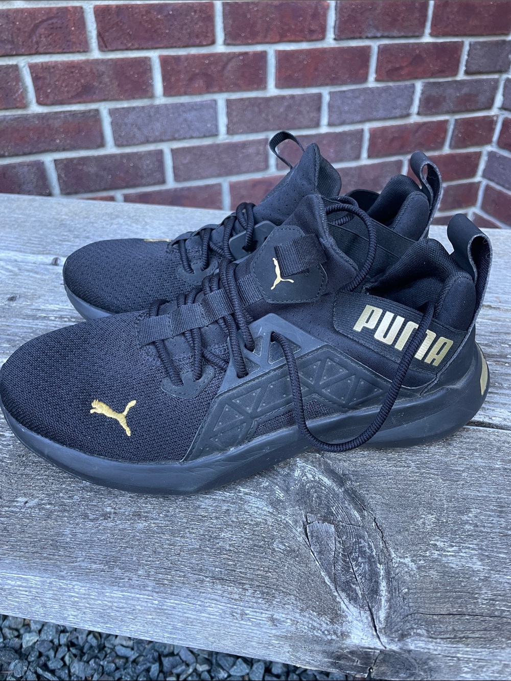 Puma | Softride | Enzo | NXT Running Shoes | Black/Gold | Size 9 - Picture 3 of 15